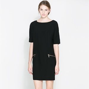 Zara Black Shift Dress‎